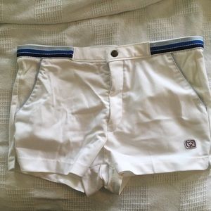 1970s white tennis shorts